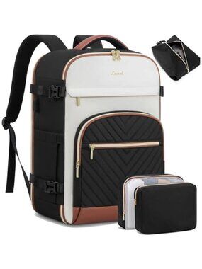 Travel Backpack Carry On 50L Airline Approved 18 Inch Laptop Bag Packing Cubes